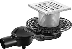 BERGES Wasserhaus Душевой трап Platz Uno 150 090170 хром матовый – фотография-1